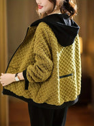 Gewatteerde Heren Hoodie met Uniek Basketweave-patroon en Zakken – Comfortabele Casual Look 0