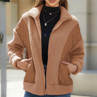 Gewatteerde Lange Jas Dames met Fleece en Patchwork Ontwerp – Warm en Comfortabel voor Koude Dagen 4