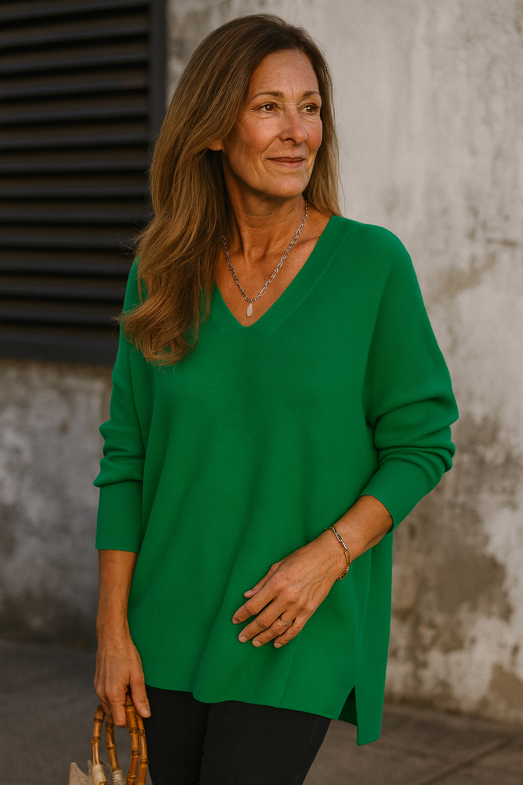 Gezellige Losvallende Top met V-hals – Ademend en Comfortabel voor Casual en Formele Outfits 1