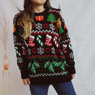 Grappige Foute Kersttrui Dames met Kousenpatroon – Comfortabele Feestelijke Sweater voor Kerstfeest en Gezellige Avonden 4