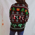 Grappige Foute Kersttrui Dames met Kousenpatroon – Comfortabele Feestelijke Sweater voor Kerstfeest en Gezellige Avonden 8