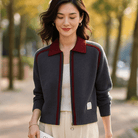 Handgemaakte Kasjmier Trui met Rits voor Dames - Zacht, Ademend en Verfijnd Design 2