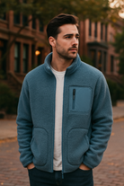 Heren Fleecejack in Modern Design voor Herfst – Comfortabel en Warm, Perfect voor Laagjes 3