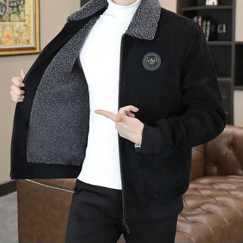 Heren Jack | Fleece Gevoerd Corduroy, Casual Stijl 7