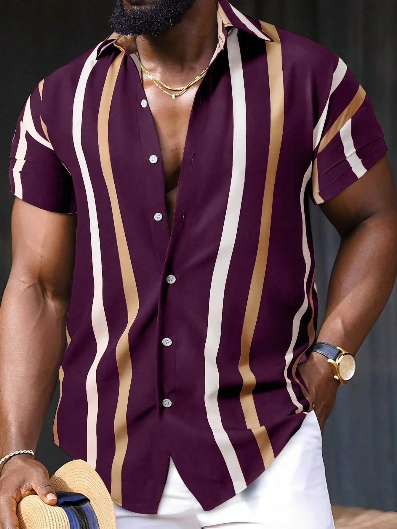 Heren Overhemd Korte Mouw | 100% Katoen, Slim Fit, Wit 6