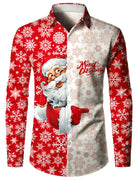 Heren Shirts met Lange Mouwen – Grappige Kerstpatronen voor Feestdagen 1