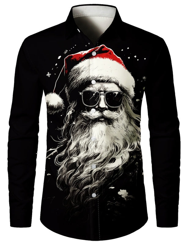Heren Shirts met Lange Mouwen – Grappige Kerstpatronen voor Feestdagen 3