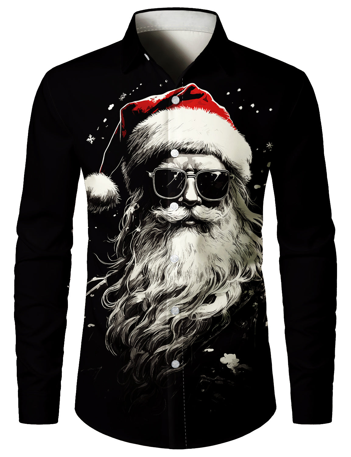 Heren Shirts met Lange Mouwen – Grappige Kerstpatronen voor Feestdagen 3