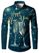Heren Shirts met Lange Mouwen – Grappige Kerstpatronen voor Feestdagen 5