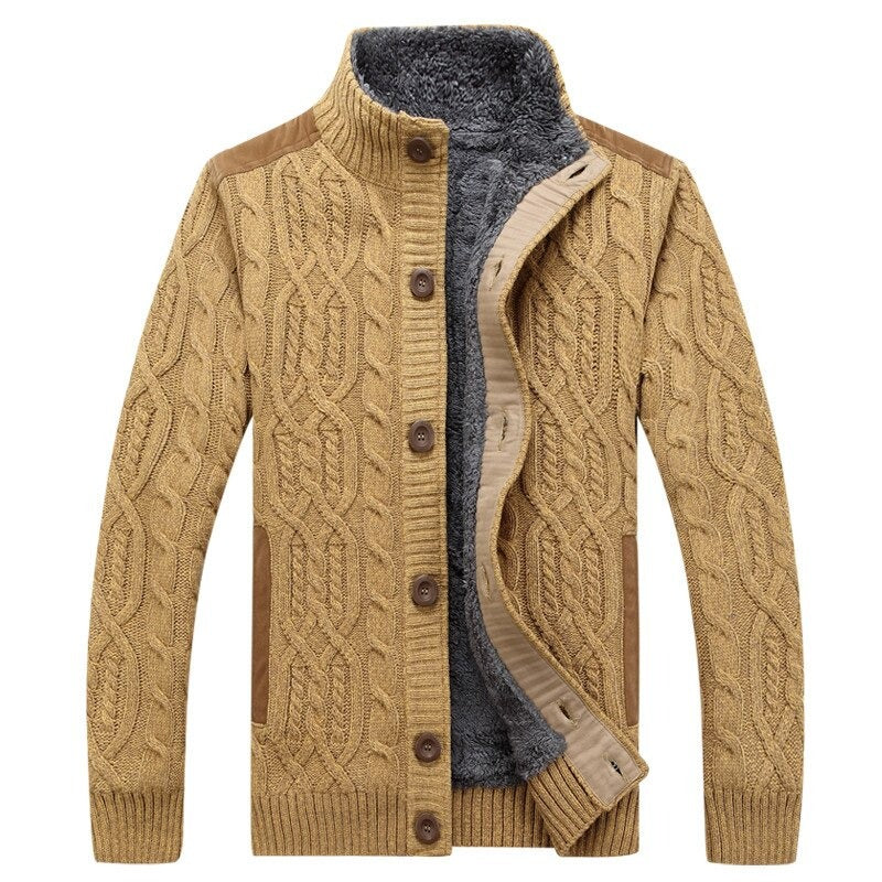 Heren Vest Met Rits Gevoerd Met Pluche – Comfortabel en Stijlvol Herensweater Voor Herfst 0