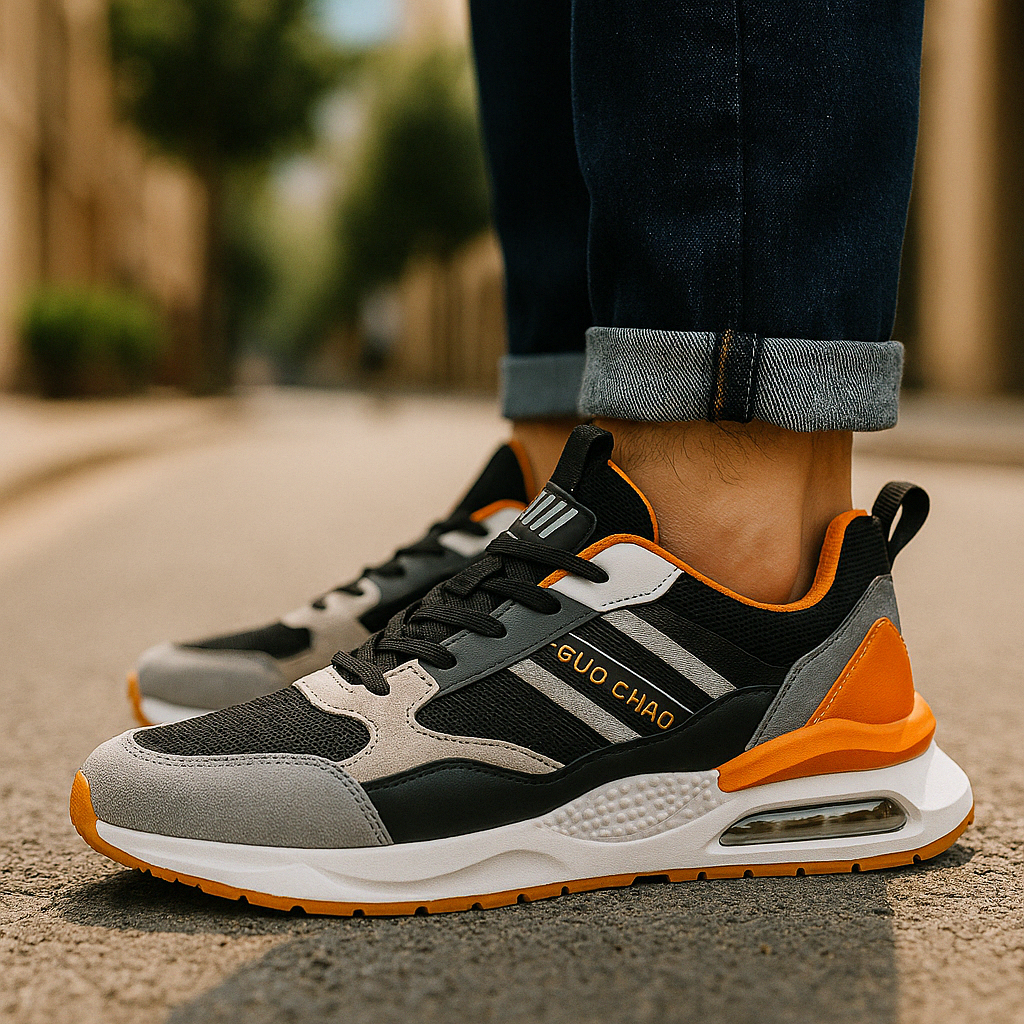 Herensneakers | Retro Sportief Design, Comfortabele Textielmix 3