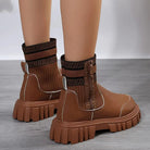 Jane Herfst Enkellaarsjes met Uniek Ontwerp en Duurzame Kwaliteit – Comfortabele Pasvorm in Diverse Herfstkleuren 5