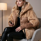 Katoengevulde Parka met Imitatiefur voor Dames – Comfortabele Winterjas met Elastische Manchetten en Uniek Ontwerp 1