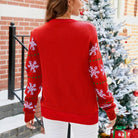 Kerstman Gebreide Trui Dames – Feestelijke Sweater met Comfortabele Losse Pasvorm en Lange Mouwen 1