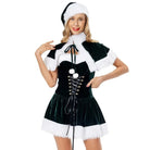 Kerstman Kostuum Dames – Rood Polyester Jurk voor Feestelijke Gelegenheden en Rollenspellen 2