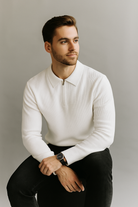 Kwartrits Trui Heren met Wafelstructuur – Ademend en Getailleerd voor Casual en Semi-Formele Looks 1