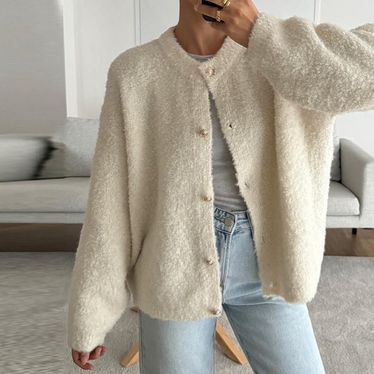 Lang Zwart Vest Dames met Ronde Hals en Eenvoudige Sluiting – Perfect voor Elk Seizoen 1