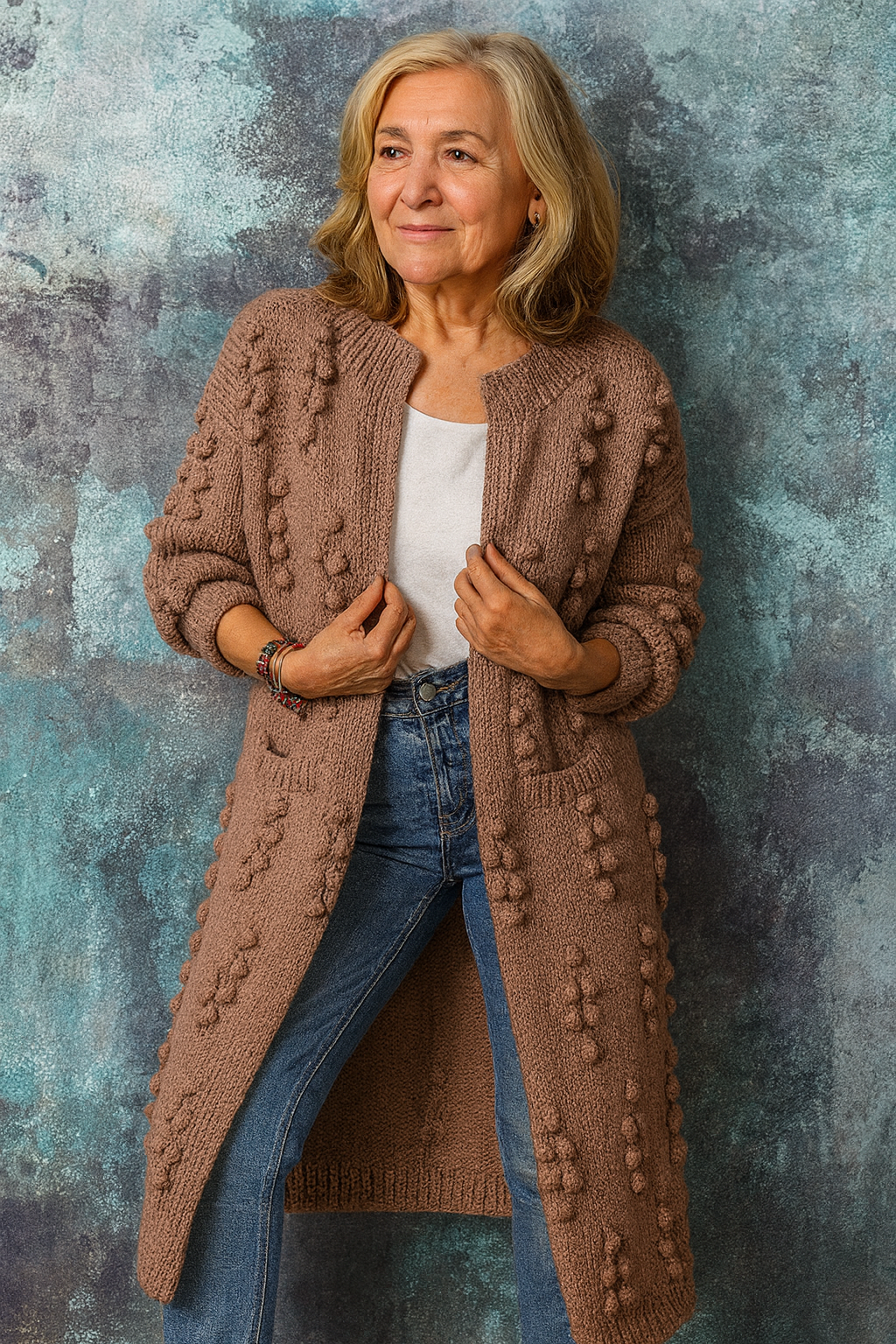 Lange Gewatteerde Dames Winterjas met Verlengd Ontwerp voor Extra Warmte en Bescherming 05