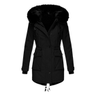 Lange Gewatteerde Winterjas Dames met Capuchon en Lange Mouwen - Comfortabele en Stijlvolle Jassen voor Koude Dagen 0