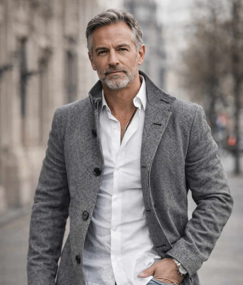 Lange Heren Jas – Tijdloos Elegante Overcoat met Warme Pasvorm voor de Winter