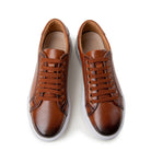 Leren Sneakers Dames met Gedempt Voetbed – Strak Silhouet in Wit, Perfect voor Casual en Formele Gelegenheden 4