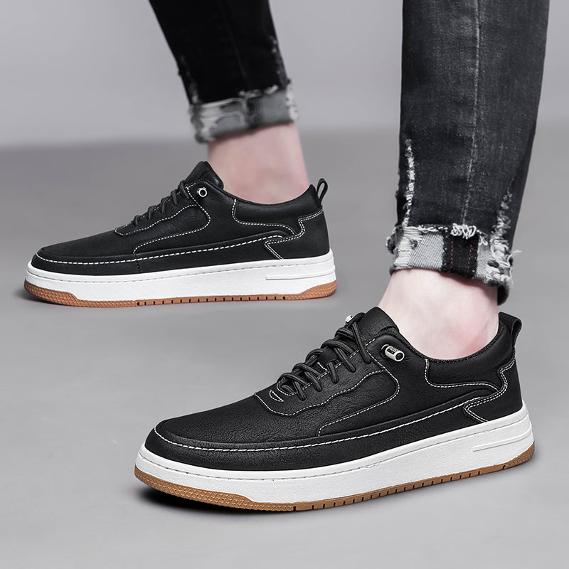 Leren Sneakers Dames met Gedempte Binnenzool voor Comfort en Duurzaamheid - Slijtvast Leer, Modern Ontwerp 3