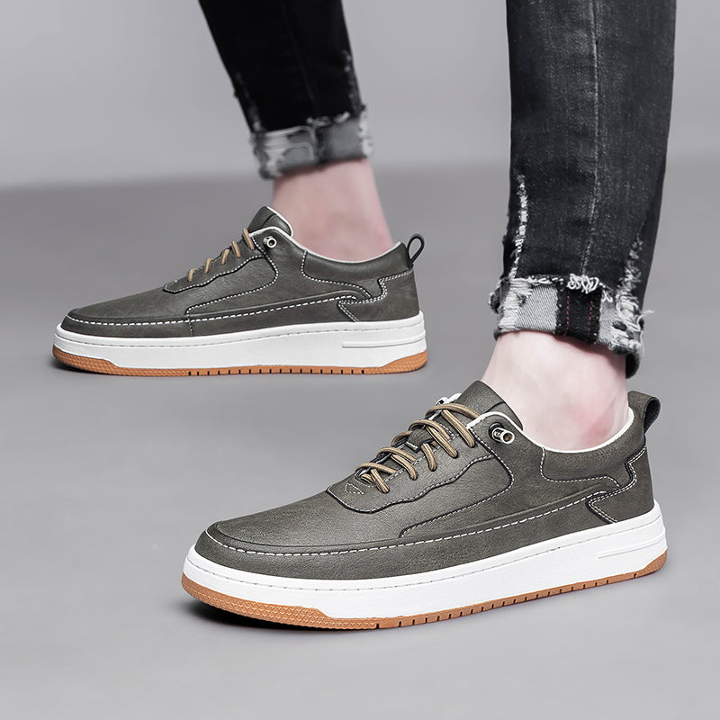 Leren Sneakers Dames met Gedempte Binnenzool voor Comfort en Duurzaamheid - Slijtvast Leer, Modern Ontwerp 7