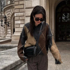 Leuke Damestrui met Ruitpatroon en Ronde Hals voor Vrijetijdskleding - Comfortabele en Stijlvolle Pasvorm 0