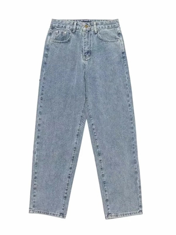 Lichtblauwe Baggy Jeans voor Heren - Comfortabele Oversized Spijkerbroek, Grote Maten, Ideaal voor Casual Looks 5