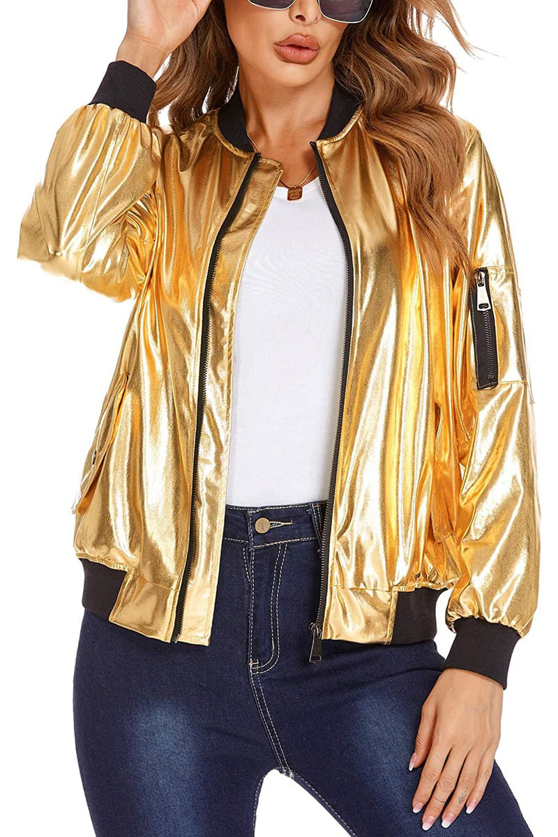 Lichtgewicht Bomberjack Dames met Rits van 100% Polyester – Casual Vrije Tijd Jas 10