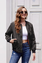 Lichtgewicht Bomberjack Dames met Rits van 100% Polyester – Casual Vrije Tijd Jas 2