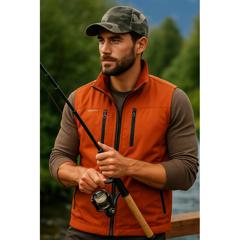 Lichtgewicht Mesh Vest voor Buitensporten - Ademend, Sneldrogend met Meerdere Rits- en Klepzakken 2