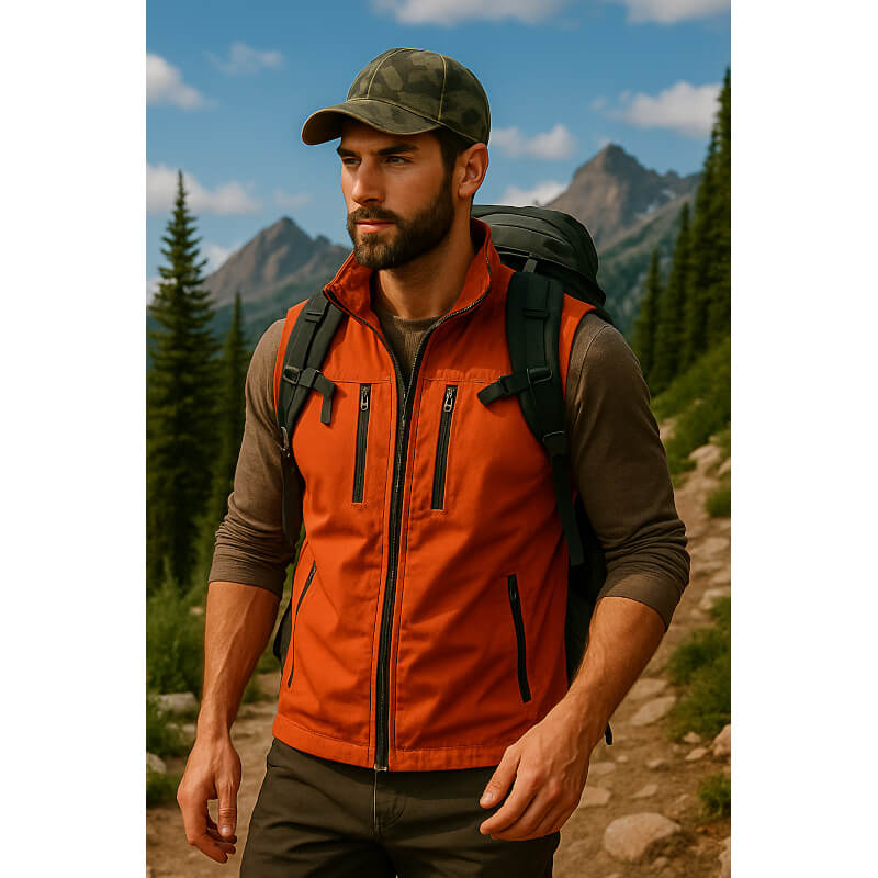 Lichtgewicht Mesh Vest voor Buitensporten - Ademend, Sneldrogend met Meerdere Rits- en Klepzakken 3