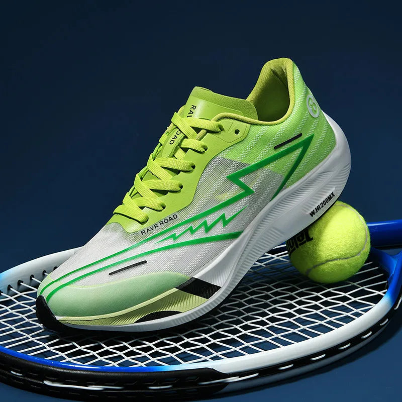 Lichtgewicht Tennisschoenen Dames met Antislipzool en Schokabsorberende Carbonplaat voor Optimale Grip en Comfort 0