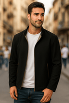 Lichtgewicht Waterbestendig Jack met Zachte Voering en Rits – Verfijnd Silhouet voor Casual en Formele Gelegenheden 0