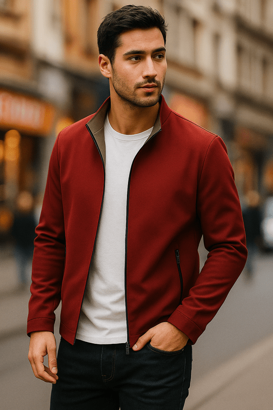 Lichtgewicht Waterbestendig Jack met Zachte Voering en Rits – Verfijnd Silhouet voor Casual en Formele Gelegenheden 2