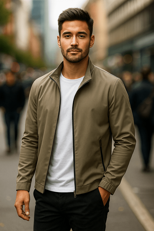 Lichtgewicht Waterbestendig Jack met Zachte Voering en Rits – Verfijnd Silhouet voor Casual en Formele Gelegenheden 3