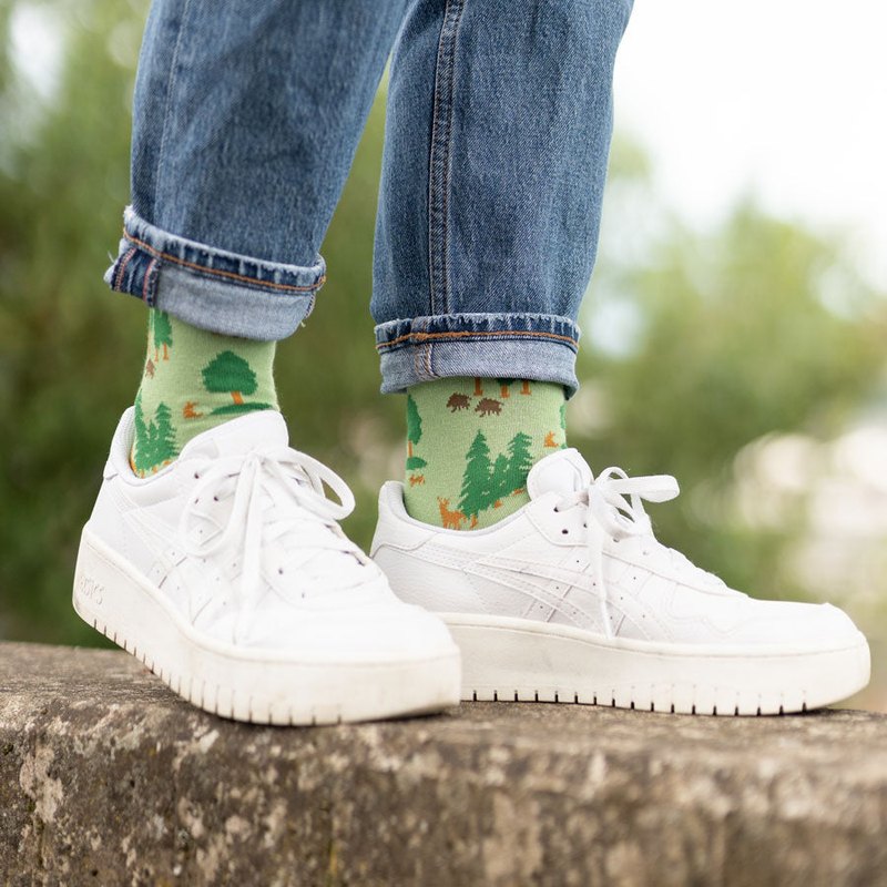 Lichtgroene Sokken Heren voor Natuurliefhebbers – Comfortabel en Ademend, Perfect voor Wandelen en Trekking 2