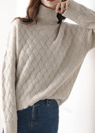 Lydia Kasjmier Coltrui Dames – Luxe Zachte Trui voor Formele en Casual Gelegenheden, 100% Kasjmier, Diverse Maten 2