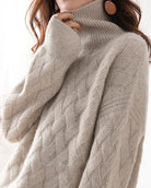 Lydia Kasjmier Coltrui Dames – Luxe Zachte Trui voor Formele en Casual Gelegenheden, 100% Kasjmier, Diverse Maten 7