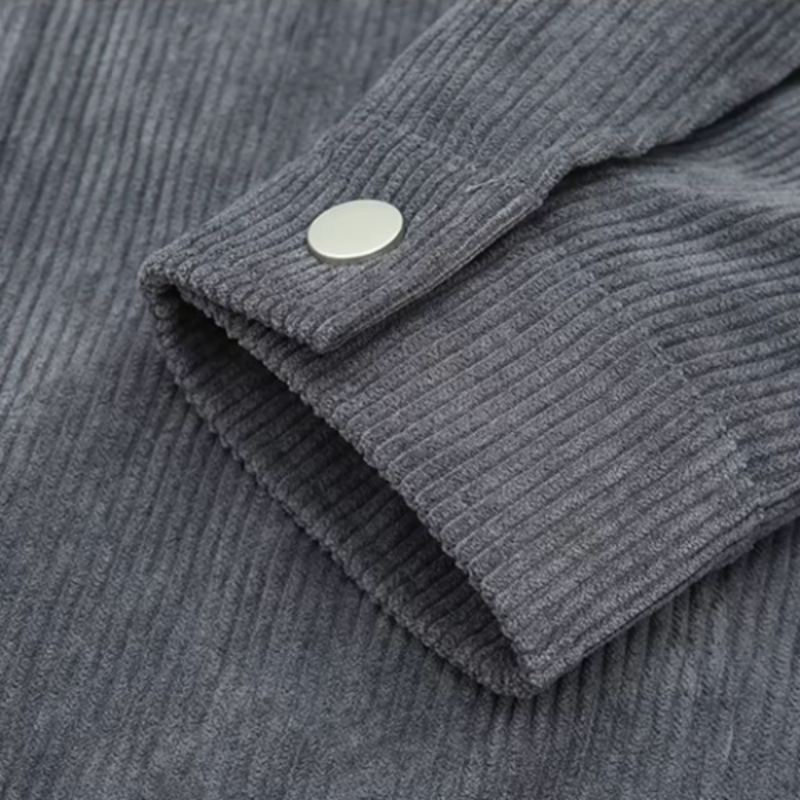 Moderne Corduroy Jack van Katoenmix met Ritssluiting en Verstelbare Manchetten - Stijlvol en Comfortabel voor Elke Gelegenheid 5