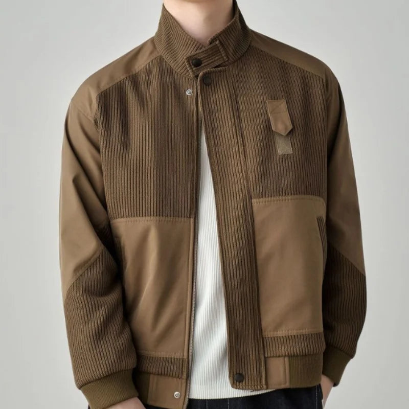 Moderne Gebreide Jas met Hoge Kraag en Elastische Pasvorm – Tijdloos en Comfortabel voor Casual en Semi-Formele Gelegenheden 0