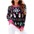 Moderne Lelijke Kersttrui Dames in Zachte Stof met Vrolijke Details - Comfortabele Loose Fit voor Feestdagen 3