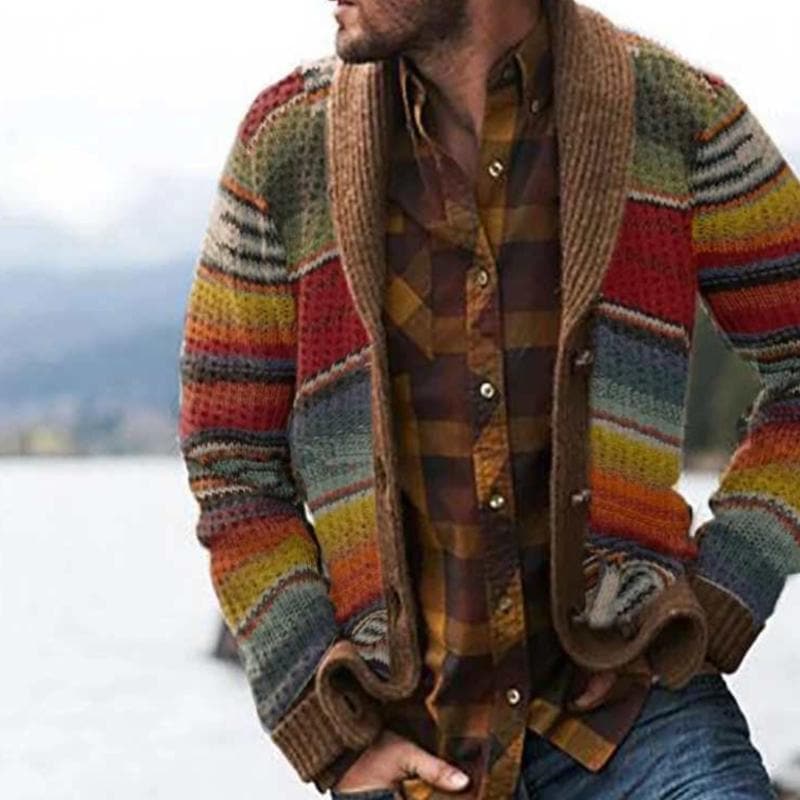 Modieus Heren Vest met Veelkleurig Streeppatroon – Comfortabel, Normale Pasvorm, Ideaal voor Casual en Semi-Formele Outfits 1