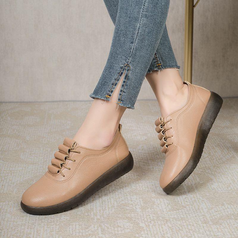 Leren Schoenen met Gewatteerde Steun en Antislipzool – Comfortabele, Ademend en Duurzaam voor Actieve Levensstijl 4