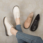 Leren Schoenen met Gewatteerde Steun en Antislipzool – Comfortabele, Ademend en Duurzaam voor Actieve Levensstijl 0