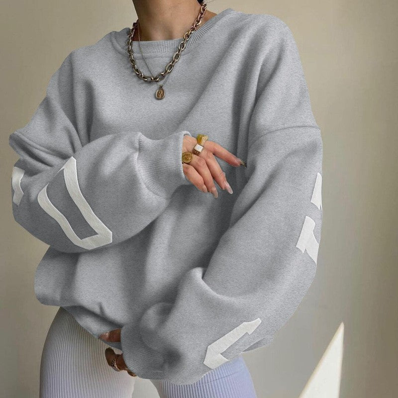 Oversized Dames Hoodie met Ronde Hals en Capuchon – Comfortabel en Stijlvol voor Dagelijks Gebruik 3