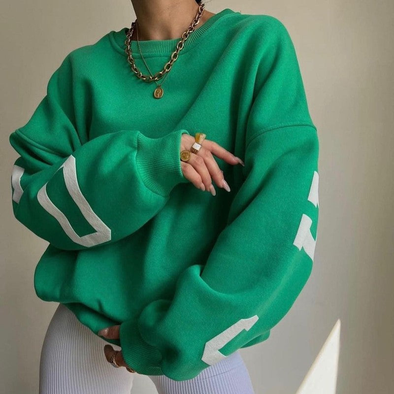 Oversized Dames Hoodie met Ronde Hals en Capuchon – Comfortabel en Stijlvol voor Dagelijks Gebruik 7