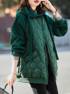 Oversized Gewatteerde Winterjas Dames met Capuchon en Fleece Voering – Trendy en Comfortabel 8