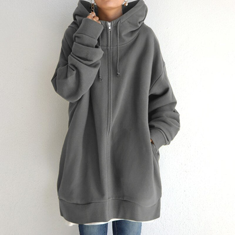 Oversized Hoodie Dames - Stijlvolle Winterhoodie van Hoogwaardig Materiaal, Comfortabele Pasvorm in Diverse Kleuren 0